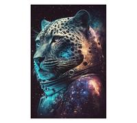 Puzzles pour Adolescents 1000pcs(75x50cm) Leopard Astronaut Galaxy Art Print Puzzles pour Adultes Jeux Relaxants Cadeau d'anniversaire Cadeaux d'anniversaire Et Cadeaux Uniques 1000pcs(75x50cm)