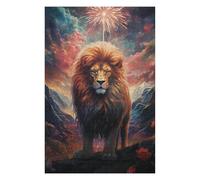 Puzzles pour Adolescents 1000pcs(75x50cm) Magical Lion Fantasy Artwork Puzzle, Jouet, Décoration Murale, Loisirs À La Maison, Cadeaux d'anniversaire Et De Noël Uniques 1000pcs(75x50cm)