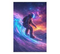 Puzzles pour Adolescents 1000pcs(75x50cm) Puzzles Astronaut Snowboarding in Space-2 Puzzles pour Adultes Jeux Relaxants Assemblage De Motifs pour Anniversaire, Noël 1000pcs(75x50cm)