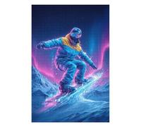 Puzzles pour Adolescents 1000pcs(75x50cm) Puzzles Neon Snowboarder Adventure-1 Puzzles pour Adultes Jeux Relaxants Assemblage De Motifs pour Anniversaire, Noël 1000pcs(75x50cm)