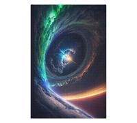 Puzzles pour Adolescents 1000pcs(75x50cm) Puzzles pour Adultes Black Hole Spiral Galaxy Jeu Manuel Difficile, Difficile, Unique, Cadeau d'anniversaire