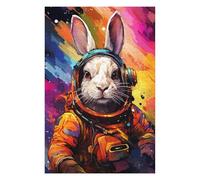 Puzzles pour Adolescents 1000pcs(75x50cm) Rabbit Astronaut Space Suit-2 Puzzles pour Adultes Jeu Manuel Vacances À La Maison Passer Le Temps pour Un Anniversaire, Noël 1000pcs(75x50cm)