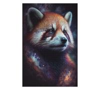 Puzzles pour Adolescents 1000pcs(75x50cm) Red Panda Galaxy Art Print Puzzles pour Adultes Jeux Relaxants Décoration Murale Cadeaux pour Les Amis Et La Famille 1000pcs(75x50cm)
