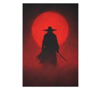 Puzzles pour Adolescents 1000pcs(75x50cm) Silhouette Samurai Sunset Puzzles pour Adultes Jeu Manuel Vacances À La Maison Passer Le Temps pour Un Anniversaire, Noël 1000pcs(75x50cm)