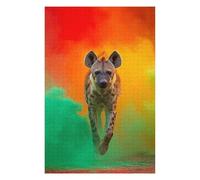 Puzzles pour Adolescents 1000pcs(75x50cm) Spotted Hyena in Colorful Smoke Puzzle, Jouet, Décoration Murale, Loisirs À La Maison, Cadeaux d'anniversaire Et De Noël Uniques 1000pcs(75x50cm)