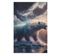 Puzzles pour Adolescents 1000pcs(75x50cm) Thundering Arctic Majesty Puzzles pour Adolescents, Jouets Anti-Stress, Une Œuvre d'art, Activités Amusantes À La Maison, 1000pcs(75x50cm)