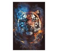 Puzzles pour Adolescents 1000pcs(75x50cm) Tiger Art Print Poster-2 Puzzle, Jouet, Décoration Murale, Loisirs À La Maison, Cadeaux d'anniversaire Et De Noël Uniques 1000pcs(75x50cm)