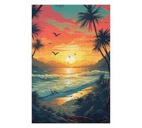 Puzzles pour Adolescents 1000pcs(75x50cm) Tropical Sunset Beach Scene-4 Puzzle, Jouet, Décoration Murale, Loisirs À La Maison, Cadeaux d'anniversaire Et De Noël Uniques 1000pcs(75x50cm)