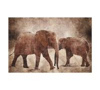 Puzzles pour Adolescents 1000pcs(75x50cm) Two Elephants Puzzles pour Adultes, Jouets À Monter Soi-même, Décoration Et d'anniversaire 1000pcs(75x50cm)