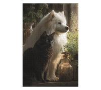 Puzzles pour Adolescents 1000pcs(75x50cm) Whispering Cats & Wolves -1 Puzzles pour Adultes, Jeu De Réflexion, Anti-Stress, Activités Amusantes À Faire À La Maison, 1000pcs(75x50cm)