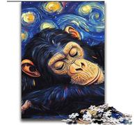 Puzzles pour Adolescents 2000 chimpanzés Ciel Nocturne Anti-Stress Staycation Kill Time Décoration Parfaite pour Les 14 Ans et Plus 70x100cm