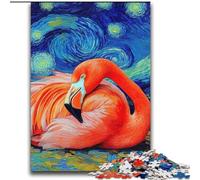 Puzzles pour Adolescents 2000 Flamingo Night Sky pour Les 14 Ans et Plus Jeu de réflexion Meilleur Cadeau pour Adultes et Adolescents 70x100cm