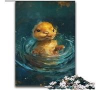 Puzzles pour Adolescents 2000 pièces Adorable Petite Loutre Jaune, défi d'intelligence cérébrale, Jouets addictifs, Cadeau Amusant pour Les 14 Ans et Plus, 70 x 100 cm