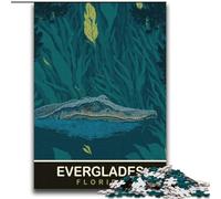Puzzles pour Adolescents 2000 pièces Alligator dans Les Everglades, Jeu Stimulant, Jouets, décoration Murale, Cadeaux d'anniversaire et de Noël Uniques 70x100cm