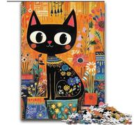 Puzzles pour Adolescents 2000 pièces Art Cat, Jouet éducatif intellectuel décompressant pour Anniversaire, Noël 70x100cm
