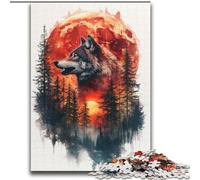 Puzzles pour Adolescents 2000 pièces Art du Loup, Anti-Stress Staycation Tuer Le Temps Améliorer l'amour Entre Les Couples 70X100cm