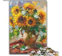 Puzzles pour Adolescents 2000 pièces Art du Tournesol Convient aux 14 Ans et Plus Jeu Stimulant Excellent Cadeau pour Les Jeux 70x100cm