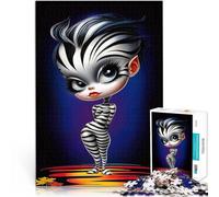 Puzzles pour Adolescents 2000 pièces Art fantaisiste de la Fille zèbre Jouets de Jeu Jeu éducatif pour Anniversaire, Noël 70x100cm