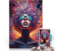 Puzzles pour Adolescents 2000 pièces Art psychédélique Jouets Jeux éducatifs Soulagement du Stress Bon Cadeau 70x100cm