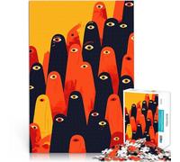 Puzzles pour Adolescents 2000 pièces Art surréaliste, Yeux de la Foule, Art Minimaliste Défi Difficile Jeu de défi Unique 70x100cm