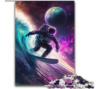 Puzzles pour Adolescents 2000 pièces Astronaute Surf Jeu Stimulant et Jeu Familial Idéal comme Cadeau pour Toute la Famille 70x100cm