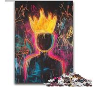 Puzzles pour Adolescents 2000 pièces Couronne Style Basquiat pour et à partir de 14 Ans Jouets de Jeu Car C'est idéal comme Cadeau pour Toute la Famille 70x100cm