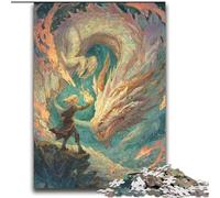 Puzzles pour Adolescents 2000 pièces Dragon mystérieux Aidez Le Cerveau à exercer Jouets addictifs pour cultiver la Patience Décoration Parfaite 70x100cm