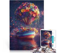Puzzles pour Adolescents 2000 pièces Errant dans la mer de Fleurs Jeux Jouets Cadeaux Liste de souhaits avec Le Père Noël 70x100cm