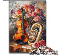 Puzzles pour Adolescents 2000 pièces Fleurs Violon Jeux éducatifs Décoration d'intérieur Collection d'artistes, Beaux-Arts 70x100cm