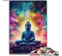 Puzzles pour Adolescents 2000 pièces Galaxy Buddha, défi Difficile et Anti-Stress avec Affiche et fiche de Questions-réponses Assorties 70x100cm