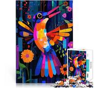 Puzzles pour Adolescents 2000 pièces Géométrie expressionniste Colibri 鈥4 Art Abstrait Vibrant de la Nature Jouets éducatifs décoration Murale 70x100cm