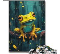 Puzzles pour Adolescents 2000 pièces Grenouille Mignonne Bébé Jouets éducatifs Jeux familiaux Renforcer l'amour Entre Les Couples 70x100cm