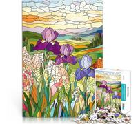 Puzzles pour Adolescents 2000 pièces Iris en vitrail Jouet éducatif d'apprentissage Décoration d'intérieur et Cadeaux Uniques 70x100cm