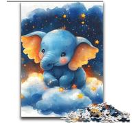 Puzzles pour Adolescents 2000 pièces Jeu de Famille d'éléphants Soulagement du Stress Défi Difficile Convient aux Couples 70x100cm