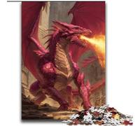 Puzzles pour Adolescents 2000 pièces Jeu Familial Dragon de feu Soulagement du Stress Défi Difficile Cadeaux du Père Noël Secret 70x100cm
