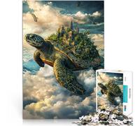 Puzzles pour Adolescents 2000 pièces La Ville des Tortues Volantes défi éducatif Activités Amusantes à la Maison, Cadeaux d'anniversaire, Cadeaux de Voyage, 70x100cm