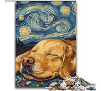 Puzzles pour Adolescents 2000 pièces Labrador Night Sky Jeu Stimulant et Jeu Familial idéal comme Cadeau pour Toute la Famille 70x100cm