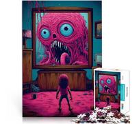 Puzzles pour Adolescents 2000 pièces Le Blob télé Entraînez Votre Cerveau et Vos Mains avec Affiche et Feuille de Questions correspondantes 70x100cm