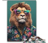 Puzzles pour Adolescents 2000 pièces Lion Art Jouets éducatifs Décoration intérieure Unique et Cadeaux pour Les 14 Ans et Plus 70x100cm