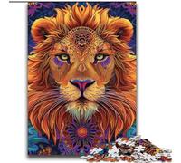 Puzzles pour Adolescents 2000 pièces Lion psychédélique Jouets éducatifs éducatifs Jeux de Famille Cadeaux pour Amis et Famille 70x100cm