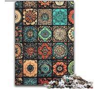 Puzzles pour Adolescents 2000 pièces Mandala Fleur Collage Jeu Stimulant Jouets Offrez des Cadeaux pour Toute la Famille à partir de 14 Ans 70x100cm