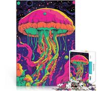 Puzzles pour Adolescents 2000 pièces Méduse psychédélique Jeu Familial Anti-Stress Défi Difficile Œuvre d'art 70x100cm