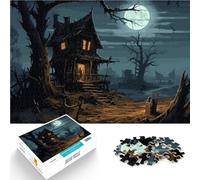 Puzzles pour Adolescents 2000 pièces Nuit d'halloween effrayante Difficile et défi Renforcer l'amour Entre Les Couples 70x100cm