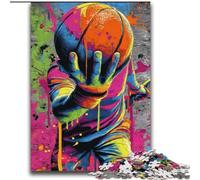 Puzzles pour Adolescents 2000 pièces Peinture à l'huile de Basket-Ball Aidez Le Cerveau à exercer Jouets addictifs pour cultiver la Patience Excellent Cadeau 70x100cm