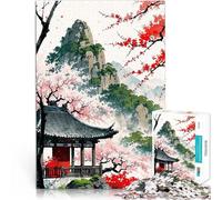 Puzzles pour Adolescents 2000 pièces Peinture de Jardin Japonais Jeux Amusants en Famille Améliorer la mémoire 70x100cm