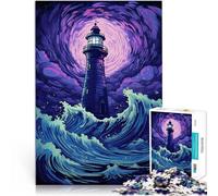 Puzzles pour Adolescents 2000 pièces Phare dans Une mer agitée pour Le Jeu éducatif Challenge Toy Œuvre d'art 70x100cm