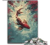 Puzzles pour Adolescents 2000 pièces Poissons Koi Aidez Le Cerveau à exercer Jouets addictifs pour cultiver la Patience Décoration Parfaite 70x100cm