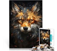 Puzzles pour Adolescents 2000 pièces Portrait de Renard doré Entraînez Votre Cerveau et Vos Mains Super Cadeau 70x100cm
