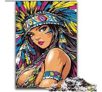 Puzzles pour Adolescents 2000 pièces Princesse Indienne Aidez Le Cerveau à exercer des Jouets addictifs pour cultiver la Patience Excellent Cadeau 70x100cm