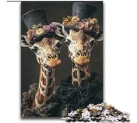 Puzzles pour Adolescents 2000 pièces Puzzle Deux Girafes Jeux éducatifs Décoration d'intérieur Collection d'artistes, Beaux-Arts 70x100cm
